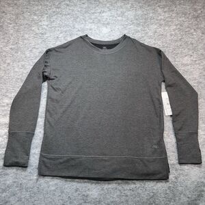 NWT LEG3ND ACTIVE Womens M‎ Dark Grey Heather Long Sleeve Athleisure Top